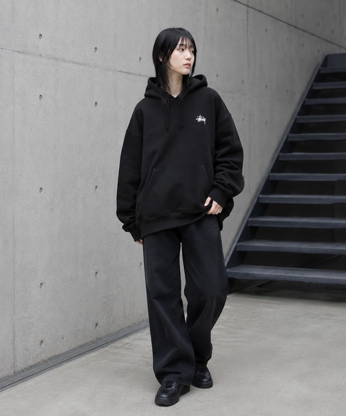 STUSSY(ステューシー)の「【STUSSY】ステューシー BASIC LOGO raising of HOODIE / STTUSSY.02(パーカー・レディース・グレー/ブラック・MEDIUM/LARGE/X-LARGE)」の12枚目の写真