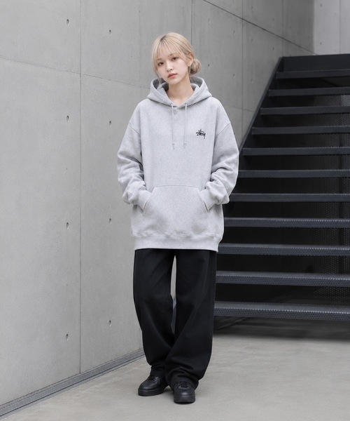 STUSSY(ステューシー)の「【STUSSY】ステューシー BASIC LOGO raising of HOODIE / STTUSSY.02(パーカー・レディース・グレー/ブラック・MEDIUM/LARGE/X-LARGE)」の21枚目の写真
