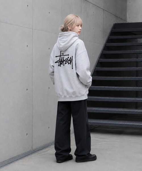 STUSSY(ステューシー)の「【STUSSY】ステューシー BASIC LOGO raising of HOODIE / STTUSSY.02(パーカー・レディース・グレー/ブラック・MEDIUM/LARGE/X-LARGE)」の19枚目の写真
