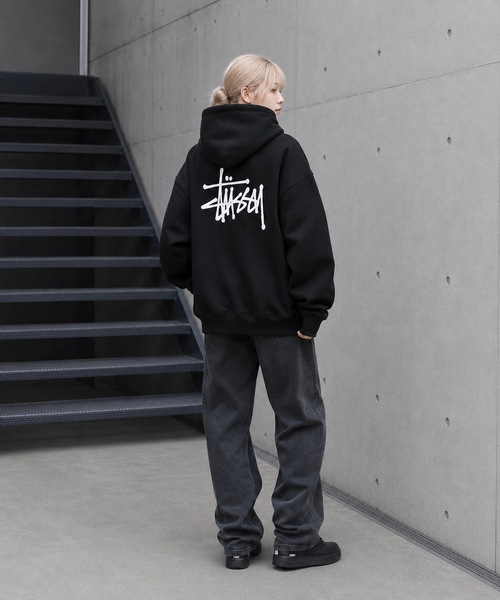 STUSSY(ステューシー)の「【STUSSY】ステューシー BASIC LOGO raising of HOODIE / STTUSSY.02(パーカー・レディース・グレー/ブラック・MEDIUM/LARGE/X-LARGE)」の16枚目の写真