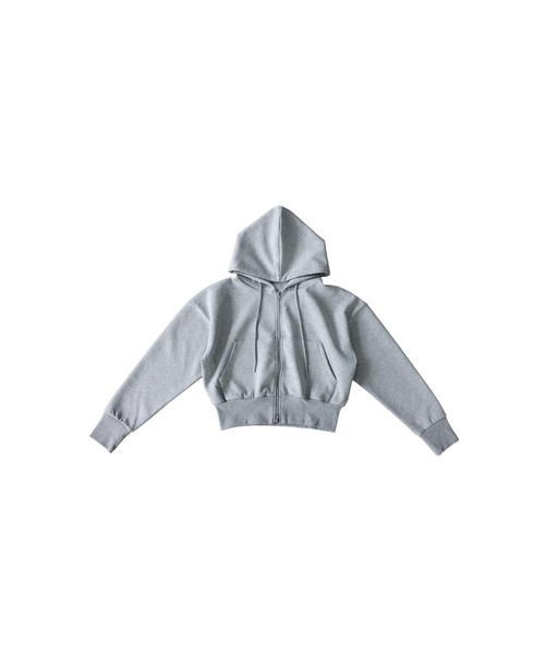 antiqua(アンティカ)の「ジップアップ 長袖 パーカー(パーカー・レディース・ホワイト/ブラック/杢グレー・SHORT/MEDIUM)」の16枚目の写真
