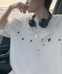 GLAMOROUS JANE（グラマラスジェーン）の「バードプリントTシャツ（Tシャツ/カットソー）」