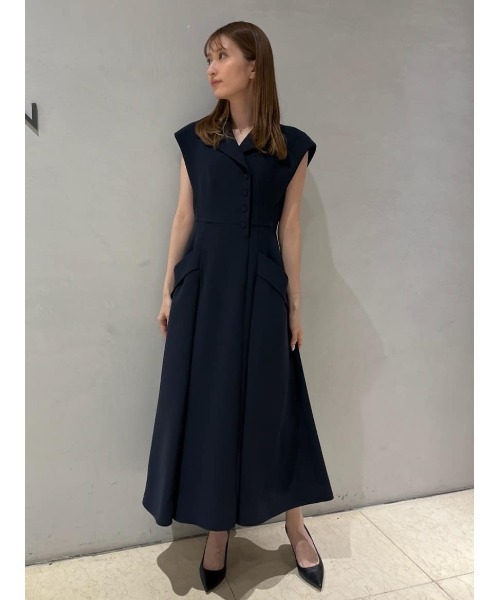 COLUMN（コラム）の「COLUMN / シェイプドノースリーブワンピース