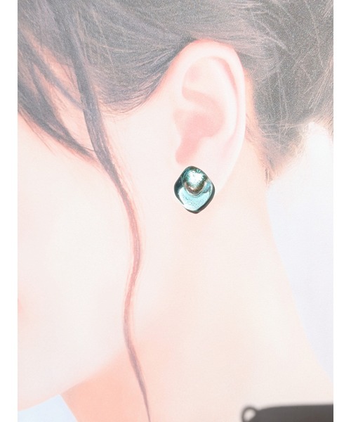 tone（トーン）の「【sawa】ドロップピアス(MA)（ピアス（両耳用）・レディース・ブルー系その他/ライトブルー・FREE）」の14枚目の写真