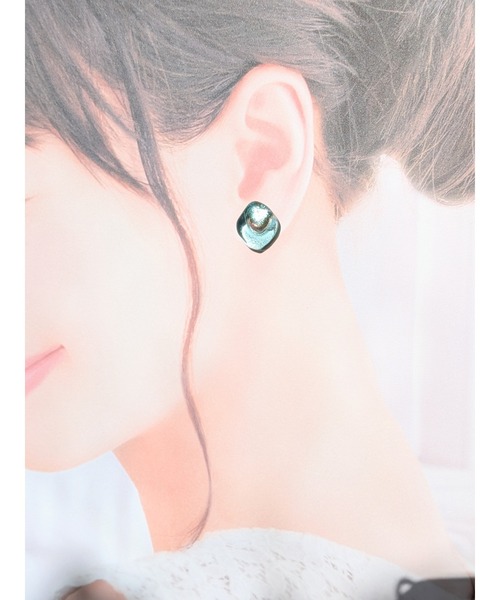 tone（トーン）の「【sawa】ドロップピアス(MA)（ピアス（両耳用）・レディース・ブルー系その他/ライトブルー・FREE）」の15枚目の写真