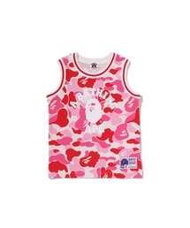A BATHING APEピンクタンクトップ A BATHING APE（アベイシングエイプ） COLOR CAMO BASKETBALL TANK TOP