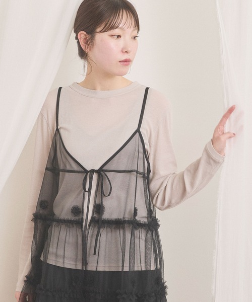 fig Ｌondon（フィグロンドン）の「mellow pullover（Tシャツ/カットソー・レディース・ダークブラウン/グレー/ピンク・FREE）」の2枚目の写真