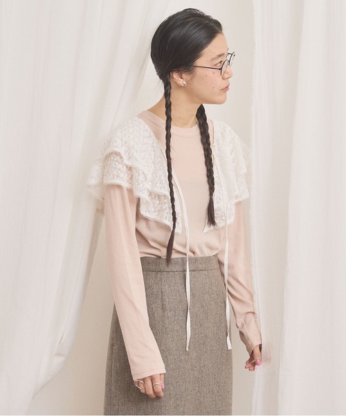fig Ｌondon（フィグロンドン）の「mellow pullover（Tシャツ/カットソー・レディース・ダークブラウン/グレー/ピンク・FREE）」の18枚目の写真