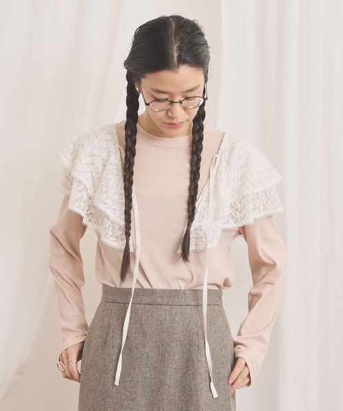 fig Ｌondon（フィグロンドン）の「mellow pullover（Tシャツ/カットソー・レディース・ダークブラウン/グレー/ピンク・FREE）」の19枚目の写真