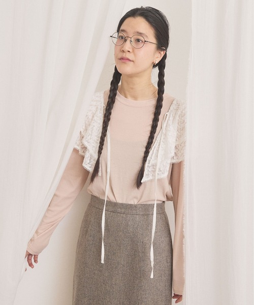 fig Ｌondon（フィグロンドン）の「mellow pullover（Tシャツ/カットソー・レディース・ダークブラウン/グレー/ピンク・FREE）」の21枚目の写真
