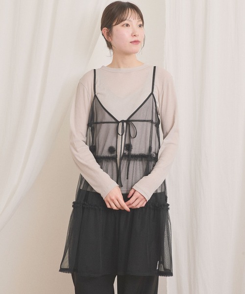 fig Ｌondon（フィグロンドン）の「mellow pullover（Tシャツ/カットソー・レディース・ダークブラウン/グレー/ピンク・FREE）」の6枚目の写真