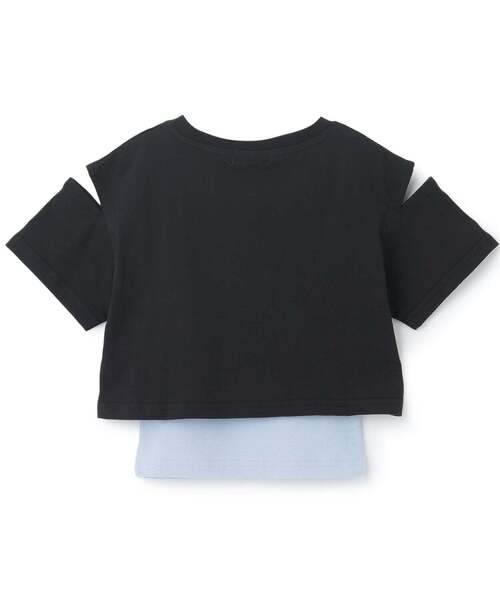 minimal（ミニマル）の「【インナーつき】肩あきクロップド半袖Tシャツセット（Tシャツ/カットソー・キッズ・オフホワイト/チェリーピンク/ブラック・100cm/110cm/120cm/130cm/140cm）」の12枚目の写真