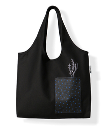 フローラショルダーバッグ_Tote ブラック