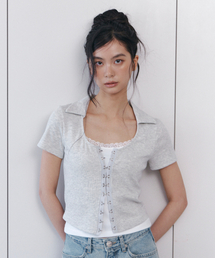 C HOOK & EYE SLIM HALF TOP_LIGHT GREY