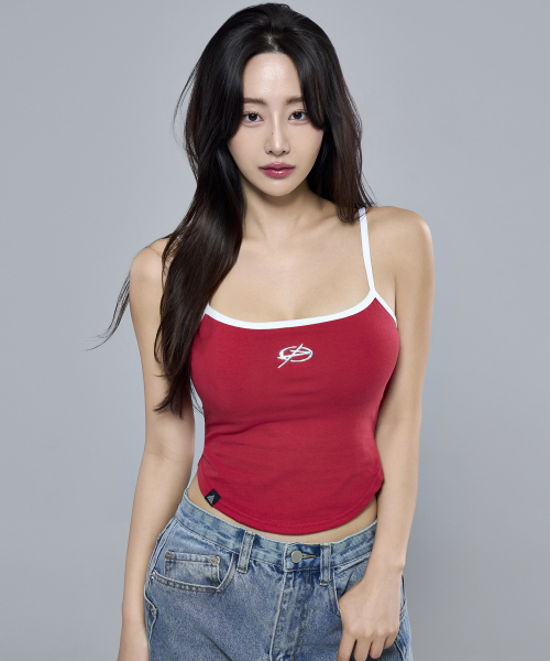 PHYSICAL GARMENTS（フィジカルガーメンツ）の「P5048 ウーマン 配色 キャップ内蔵 紐 タンクトップ [4COLOR]（Tシャツ/カットソー・レディース・ホワイト/ブラック・MEDIUM/SMALL）」の9枚目の写真