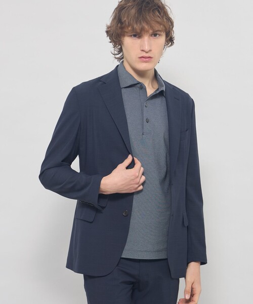 MACKINTOSH LONDON(マッキントッシュ ロンドン)の「【LEON掲載】【BREASY JACKET】super light weight セットアップジャケット(テーラードジャケット・メンズ・ネイビー/ベージュ系その他2・40/42/38)」の1枚目の写真