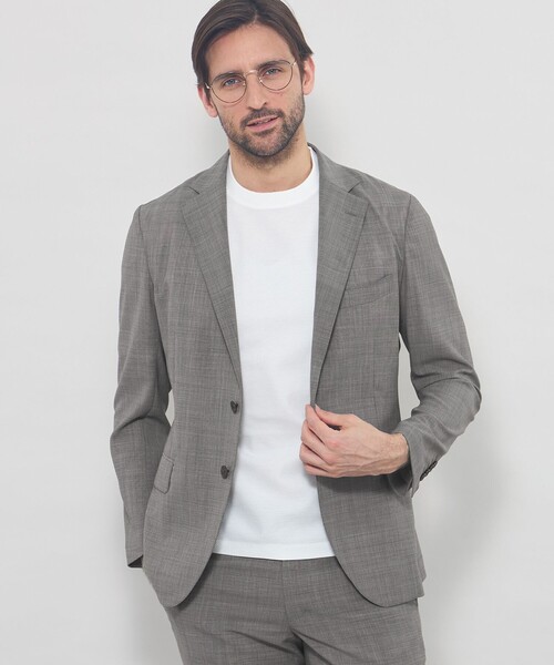 MACKINTOSH LONDON(マッキントッシュ ロンドン)の「【LEON掲載】【BREASY JACKET】super light weight セットアップジャケット(テーラードジャケット・メンズ・ネイビー/ベージュ系その他2・40/42/38)」の2枚目の写真
