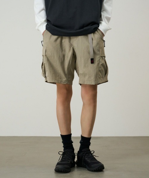 Kinetics（キネティクス）の「Gramicci NYLON EXPLORER CARGO SHORT（グラミチ ナイロン エクスプローラー カーゴショーツ）（その他パンツ・メンズ・ネイビー系/ベージュ系/ブラック/オレンジ系・LARGE/XX-LARGE/MEDIUM/X-LARGE）」の2枚目の写真