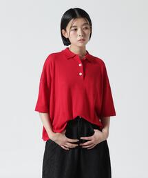B omnivore/ビーオムニボー アサーメンポロシャツ WOMEN'S