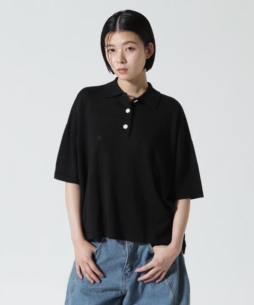 BEAVER（ビーバー）の「B omnivore/ビーオムニボー　アサーメンポロシャツ WOMEN'S（ポロシャツ・レディース・ブルー/ブラック/レッド/ネイビー・F）」の3枚目の写真