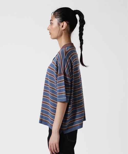 BEAVER（ビーバー）の「B omnivore/ビーオムニボー　アサーメンポロシャツ WOMEN'S（ポロシャツ・レディース・ブルー/ブラック/レッド/ネイビー・F）」の14枚目の写真