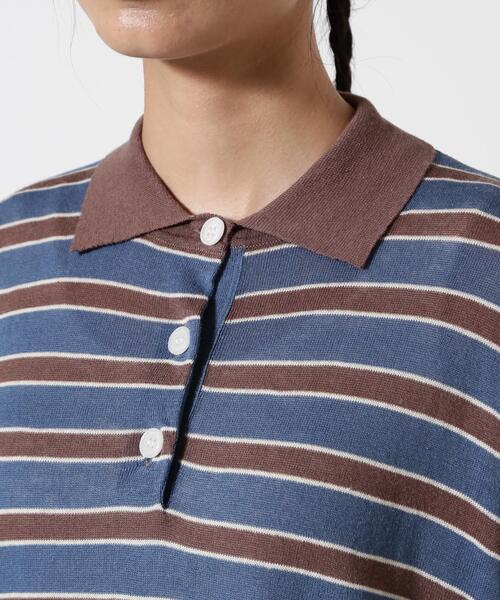 BEAVER（ビーバー）の「B omnivore/ビーオムニボー　アサーメンポロシャツ WOMEN'S（ポロシャツ・レディース・ブルー/ブラック/レッド/ネイビー・F）」の16枚目の写真
