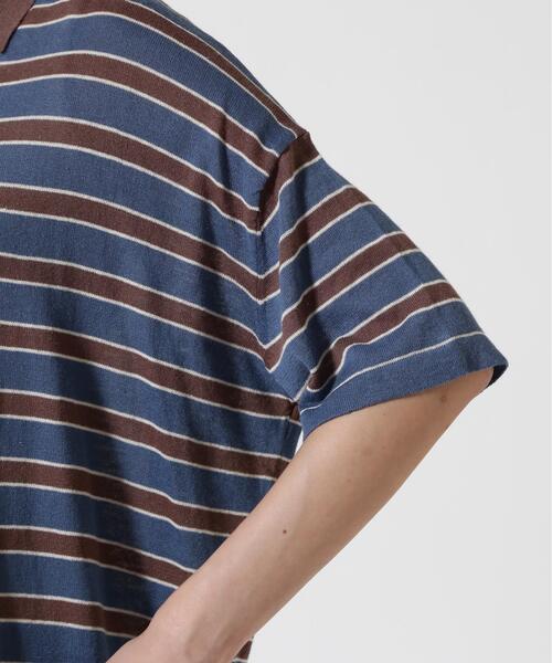BEAVER（ビーバー）の「B omnivore/ビーオムニボー　アサーメンポロシャツ WOMEN'S（ポロシャツ・レディース・ブルー/ブラック/レッド/ネイビー・F）」の17枚目の写真