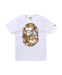 APE 白Tシャツ レオパード柄 A BATHING APE｜ア ベイシング エイプのTシャツ/カットソー（ホワイト