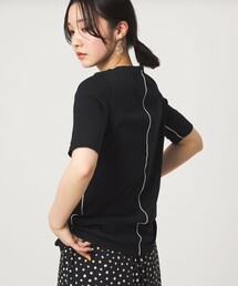 green label relaxing | 【WEB限定】<at ease>シアーテレコ バイカラー カットソー(Tシャツ/カットソー)