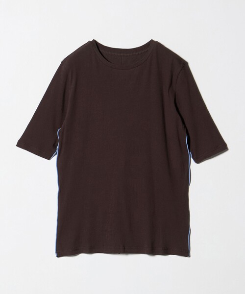 green label relaxing(グリーンレーベルリラクシング)の「【WEB限定】<at ease>シアーテレコ バイカラー カットソー(Tシャツ/カットソー・レディース・ブラック/ホワイト/ダークブラウン・FREE)」の13枚目の写真