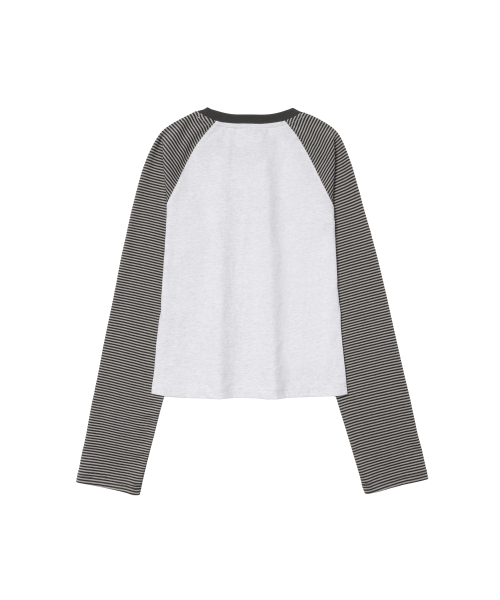 AMESWORLDWIDE(アメスワールドワイド)の「CUPID RABBIT STRIPE RAGLAN LS TEE GREY(Tシャツ/カットソー・レディース・その他・SMALL/LARGE/MEDIUM)」の15枚目の写真