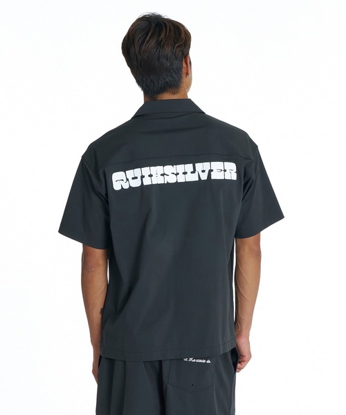 Quiksilver(クイックシルバー)の「QUIKSILVER メンズ SIGN OPEN SHIRT 半袖シャツ 接触冷感 速乾 UPF50+ 4WAYストレッチ<NATURE TECH>【2026年夏モデル】(シャツ/ブラウス・メンズ・ブラック/ブラウン系その他2/ブラウン系その他・LARGE/MEDIUM/X-LARGE)」の4枚目の写真