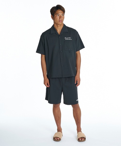 Quiksilver(クイックシルバー)の「QUIKSILVER メンズ SIGN OPEN SHIRT 半袖シャツ 接触冷感 速乾 UPF50+ 4WAYストレッチ<NATURE TECH>【2026年夏モデル】(シャツ/ブラウス・メンズ・ブラック/ブラウン系その他2/ブラウン系その他・LARGE/MEDIUM/X-LARGE)」の5枚目の写真
