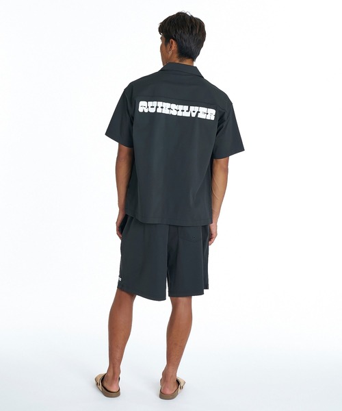 Quiksilver(クイックシルバー)の「QUIKSILVER メンズ SIGN OPEN SHIRT 半袖シャツ 接触冷感 速乾 UPF50+ 4WAYストレッチ<NATURE TECH>【2026年夏モデル】(シャツ/ブラウス・メンズ・ブラック/ブラウン系その他2/ブラウン系その他・LARGE/MEDIUM/X-LARGE)」の6枚目の写真