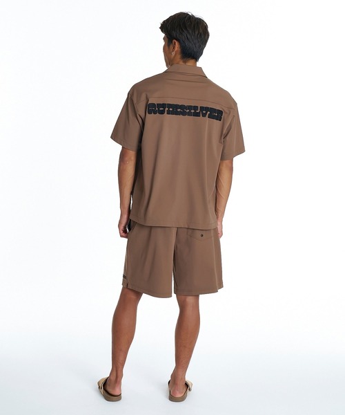 Quiksilver(クイックシルバー)の「QUIKSILVER メンズ SIGN OPEN SHIRT 半袖シャツ 接触冷感 速乾 UPF50+ 4WAYストレッチ<NATURE TECH>【2026年夏モデル】(シャツ/ブラウス・メンズ・ブラック/ブラウン系その他2/ブラウン系その他・LARGE/MEDIUM/X-LARGE)」の10枚目の写真