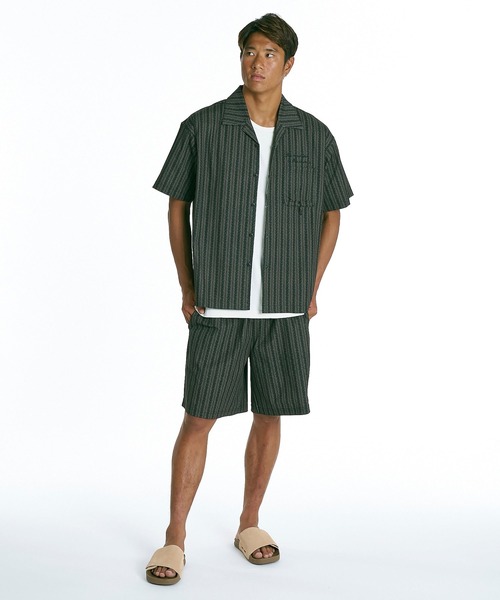 Quiksilver(クイックシルバー)の「QUIKSILVER メンズ SIGN OPEN SHIRT 半袖シャツ 接触冷感 速乾 UPF50+ 4WAYストレッチ<NATURE TECH>【2026年夏モデル】(シャツ/ブラウス・メンズ・ブラック/ブラウン系その他2/ブラウン系その他・LARGE/MEDIUM/X-LARGE)」の15枚目の写真
