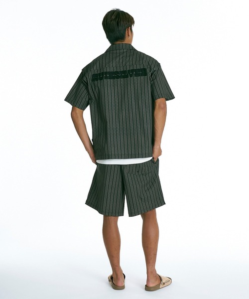 Quiksilver(クイックシルバー)の「QUIKSILVER メンズ SIGN OPEN SHIRT 半袖シャツ 接触冷感 速乾 UPF50+ 4WAYストレッチ<NATURE TECH>【2026年夏モデル】(シャツ/ブラウス・メンズ・ブラック/ブラウン系その他2/ブラウン系その他・LARGE/MEDIUM/X-LARGE)」の16枚目の写真