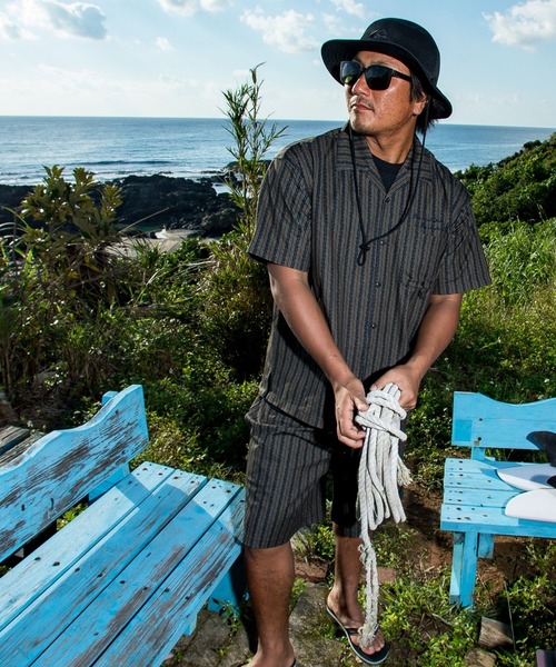Quiksilver(クイックシルバー)の「QUIKSILVER メンズ SIGN OPEN SHIRT 半袖シャツ 接触冷感 速乾 UPF50+ 4WAYストレッチ<NATURE TECH>【2026年夏モデル】(シャツ/ブラウス・メンズ・ブラック/ブラウン系その他2/ブラウン系その他・LARGE/MEDIUM/X-LARGE)」の20枚目の写真
