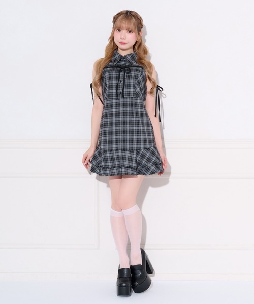 apres jour(アプレジュール)の「リボンデザインノースリーブミニワンピース(ワンピース・レディース・ブラック系その他/ブラック/グレー・X-LARGE/SMALL/MEDIUM)」の16枚目の写真
