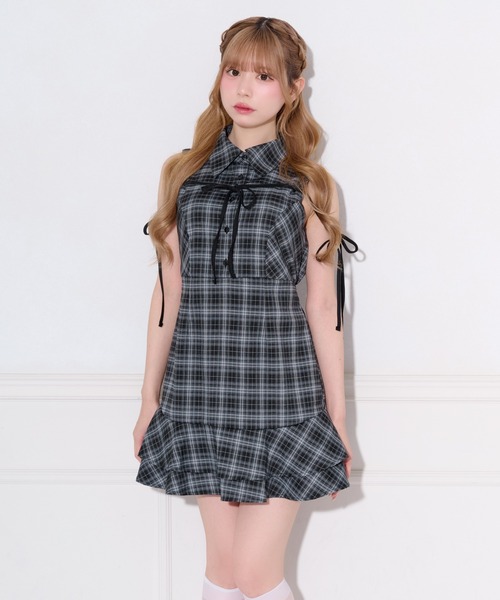 apres jour(アプレジュール)の「リボンデザインノースリーブミニワンピース(ワンピース・レディース・ブラック系その他/ブラック/グレー・X-LARGE/SMALL/MEDIUM)」の19枚目の写真