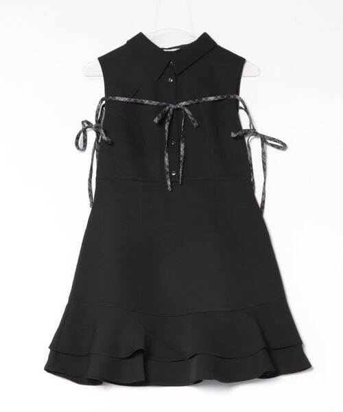 apres jour(アプレジュール)の「リボンデザインノースリーブミニワンピース(ワンピース・レディース・ブラック系その他/ブラック/グレー・X-LARGE/SMALL/MEDIUM)」の7枚目の写真