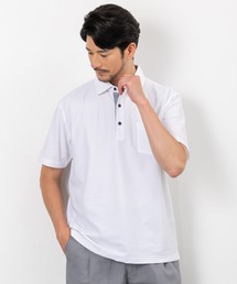【CLOTHES TRUCK】UVカット＆吸汗速乾 カットサッカー共衿ポロシャツ ストレッチ素材