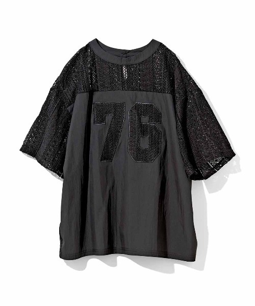 MEDE19F(メデジュウキュウ)の「MEDE19F レースナンバーコラージュトップス(その他トップス・レディース・オフホワイト/キャメル/ブラック・L/LL/M)」の14枚目の写真