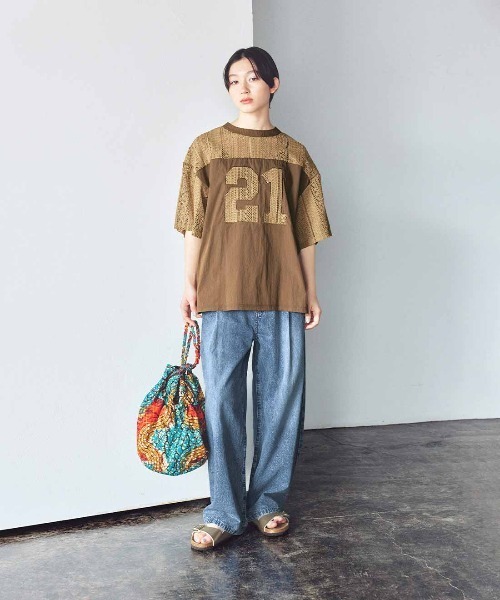 MEDE19F(メデジュウキュウ)の「MEDE19F レースナンバーコラージュトップス(その他トップス・レディース・オフホワイト/キャメル/ブラック・L/LL/M)」の16枚目の写真