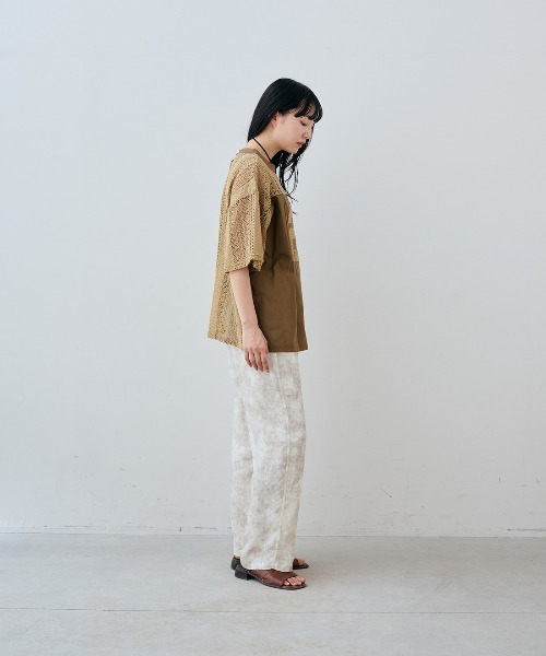MEDE19F(メデジュウキュウ)の「MEDE19F レースナンバーコラージュトップス(その他トップス・レディース・オフホワイト/キャメル/ブラック・L/LL/M)」の18枚目の写真