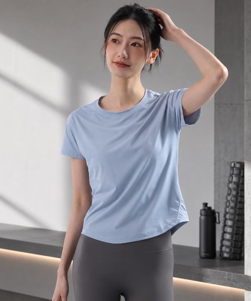 TONE SELECT GOODS(トーンセレクトグッズ)の「LESRIRE / エアリーフィットドライスポーツTシャツ L9325(Tシャツ/カットソー・レディース・ピンク/ブルー/ホワイト/ブラック・SMALL/MEDIUM)」の7枚目の写真