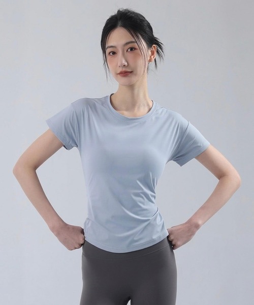 TONE SELECT GOODS(トーンセレクトグッズ)の「LESRIRE / エアリーフィットドライスポーツTシャツ L9325(Tシャツ/カットソー・レディース・ピンク/ブルー/ホワイト/ブラック・SMALL/MEDIUM)」の6枚目の写真
