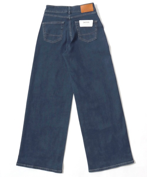 SOMETHING(サムシング)の「SOMETHING(サムシング)LISA FRONT FLAP WIDE/フラップポケットワイドデニムパンツ(デニムパンツ・レディース・インディゴブルー/ワンウォッシュ/ブラック・S/M)」の10枚目の写真