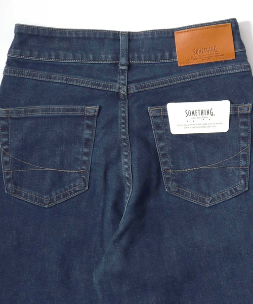 SOMETHING(サムシング)の「SOMETHING(サムシング)LISA FRONT FLAP WIDE/フラップポケットワイドデニムパンツ(デニムパンツ・レディース・インディゴブルー/ワンウォッシュ/ブラック・S/M)」の14枚目の写真