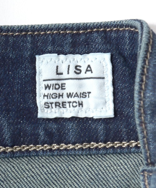 SOMETHING(サムシング)の「SOMETHING(サムシング)LISA FRONT FLAP WIDE/フラップポケットワイドデニムパンツ(デニムパンツ・レディース・インディゴブルー/ワンウォッシュ/ブラック・S/M)」の19枚目の写真